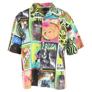 Loewe x Paula's Ibiza Printed Button-Down Shirt in Multicolor Cotton